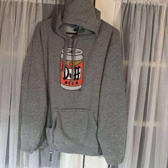 Universal Studios Simpsons Duff beer hooded Sweatshirt Men’s Medium - Picture 5 of 10